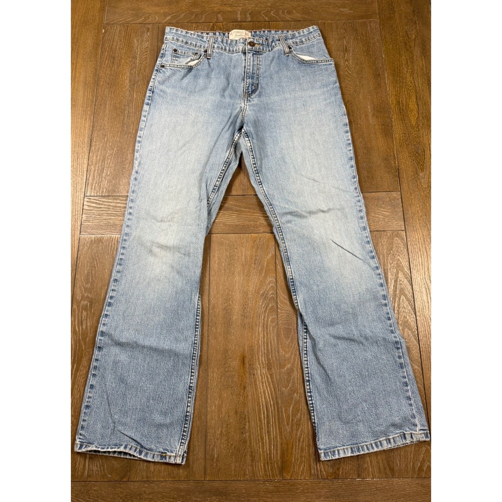 Levi's 515 Bootcut Jeans Y2K Women's 8 Long Light Wash Stretch Denim 3210